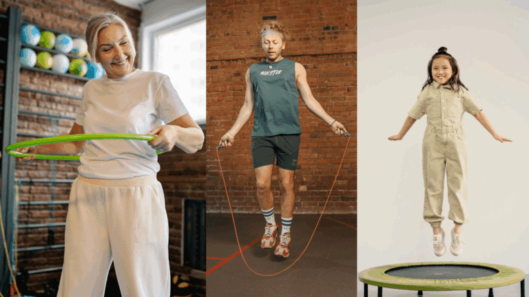 Hula hoop, Seilspringen und Trampolin haben auch für Erwachsene viele Vorteile (Hola Hoop Benefits)